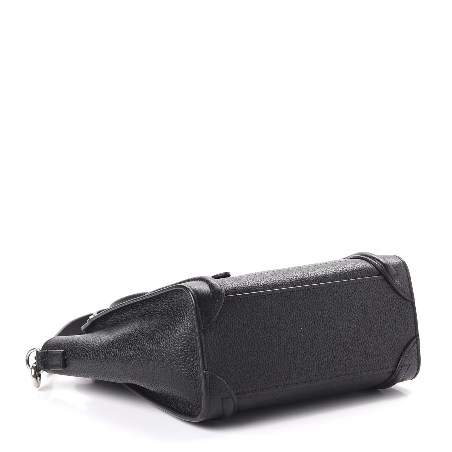 Drummed Calfskin Nano Luggage Black