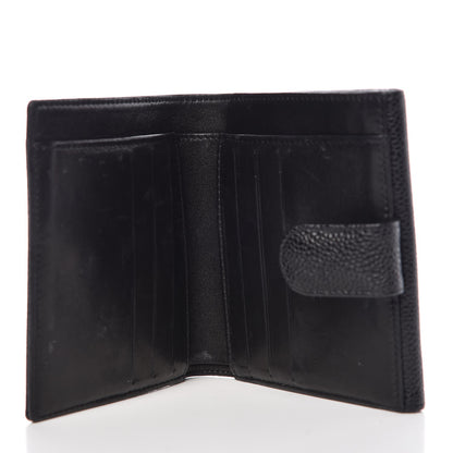 Chanel Caviar Timeless CC Compact French Wallet Black 5 of 11