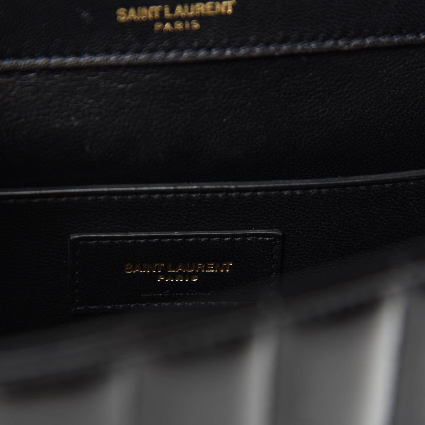 Patent Matelasse Monogram Large Vicky Chain Bag Black
