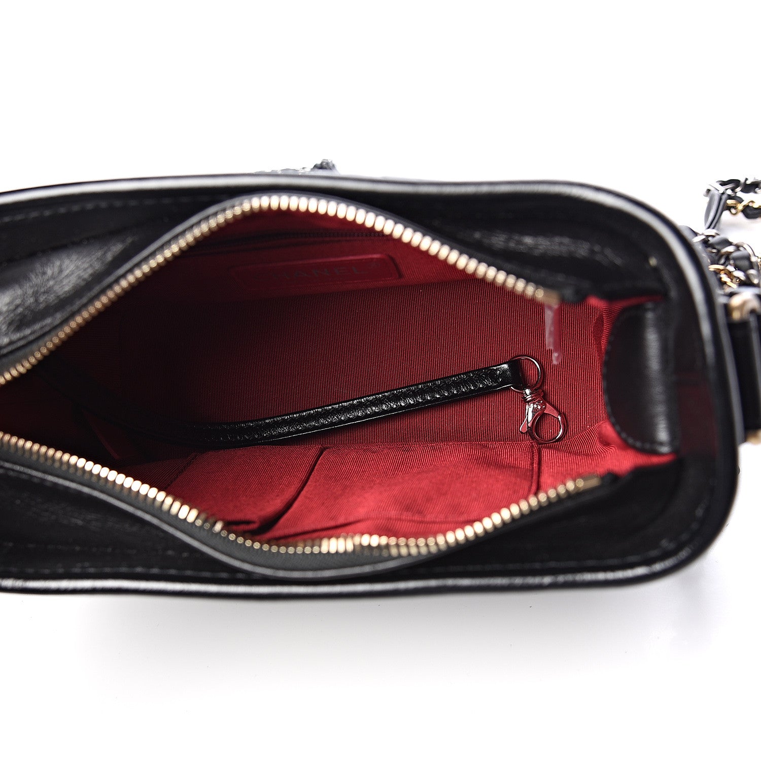 Chanel Aged Calfskin Quilted Small Gabrielle Hobo Black 4 of 10