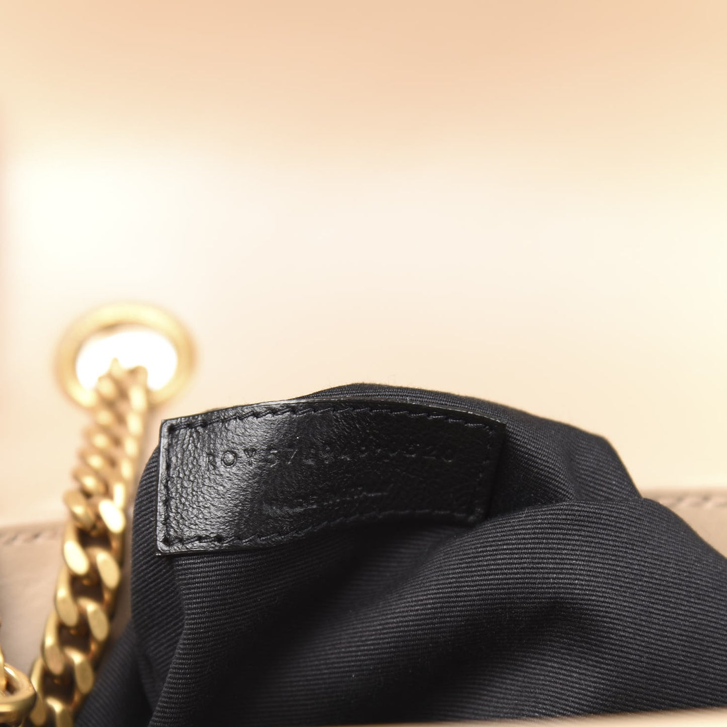 Calfskin Y Quilted Monogram Medium Loulou Chain Satchel Nude Powder