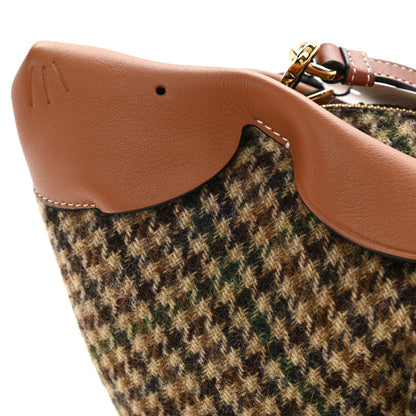Loewe Tweed Mini Bunny Crossbody Bag Cypress Tan 7 of 8