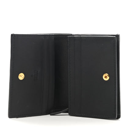 Gucci Suede Patent Web Ophidia Card Case Nocciola Black 5 of 10
