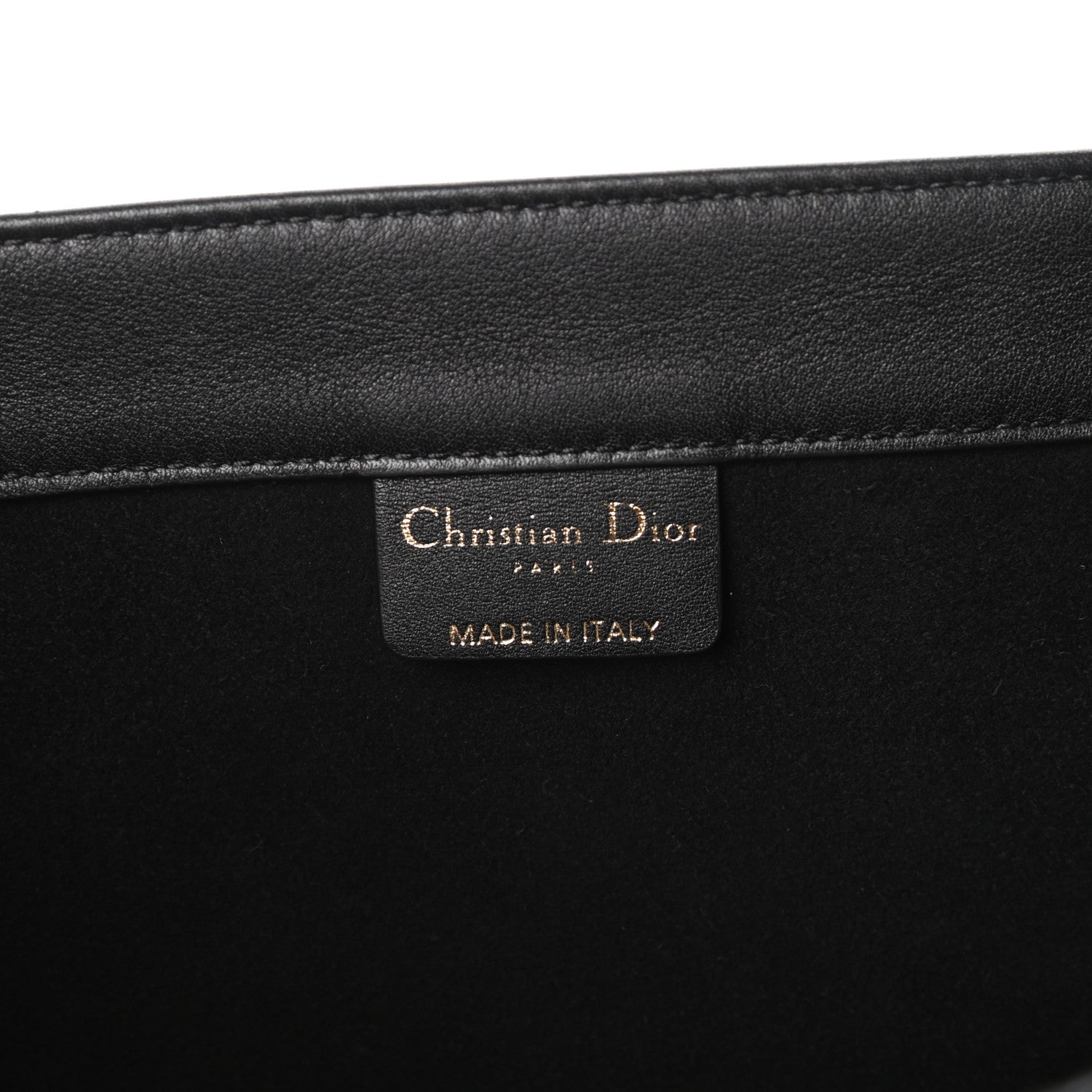 Christian Dior Calfskin Embossed Medium Book Tote Black 6 of 9