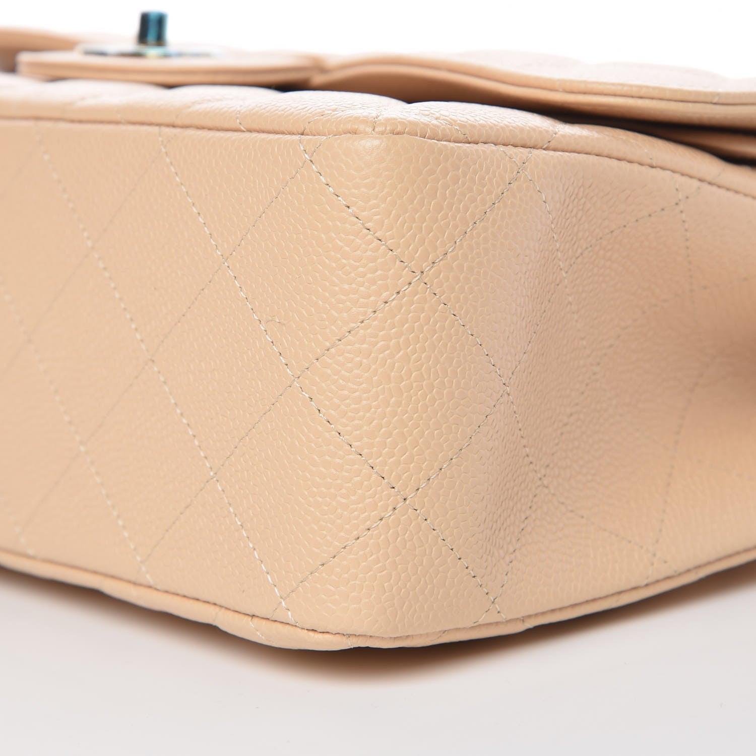 Chanel Caviar Quilted Jumbo Double Flap Beige Clair 7 of 11