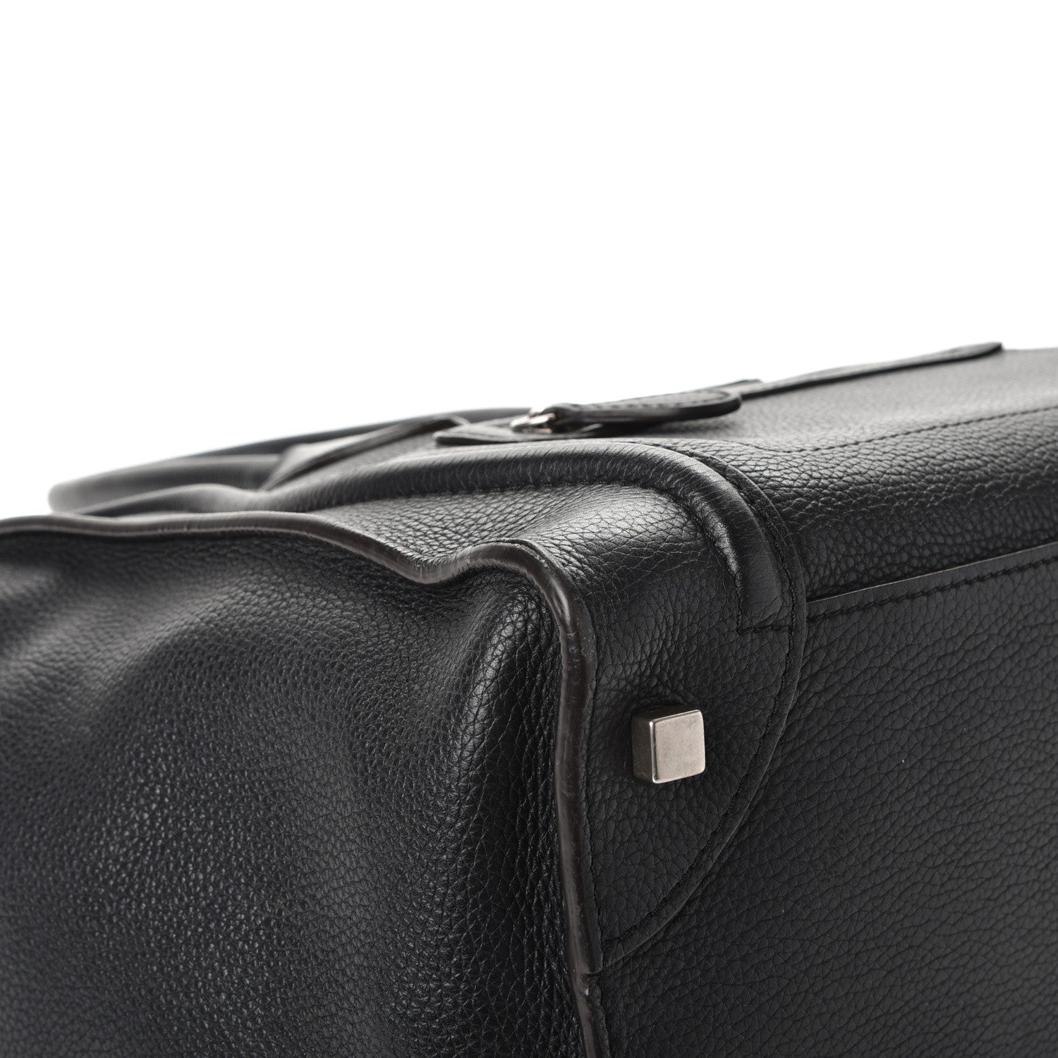 Celine Drummed Calfskin Mini Luggage Black 11 of 14