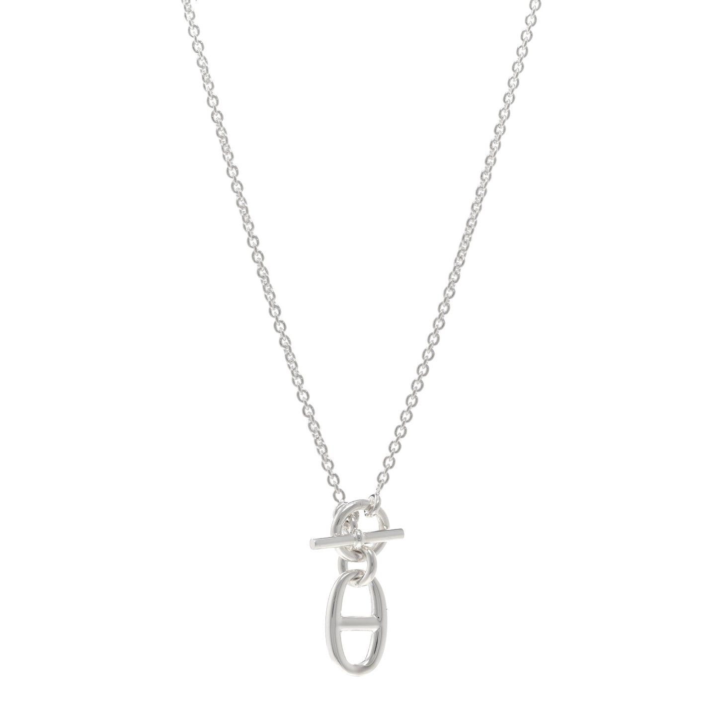 Sterling Silver Amulette Chaine d'Ancre Necklace