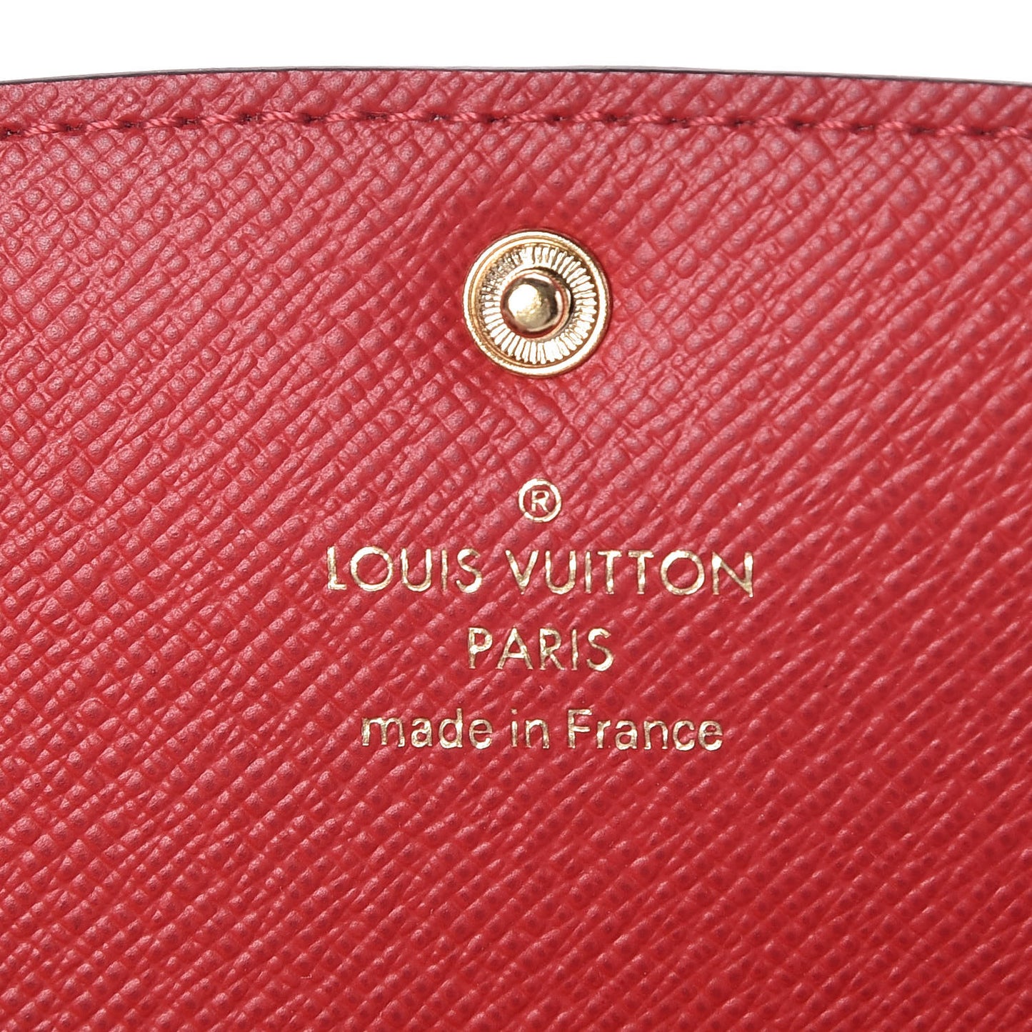 Damier Ebene Emilie Wallet Red