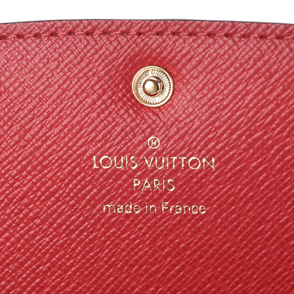 Louis Vuitton Damier Ebene Emilie Wallet Red 6 of 6