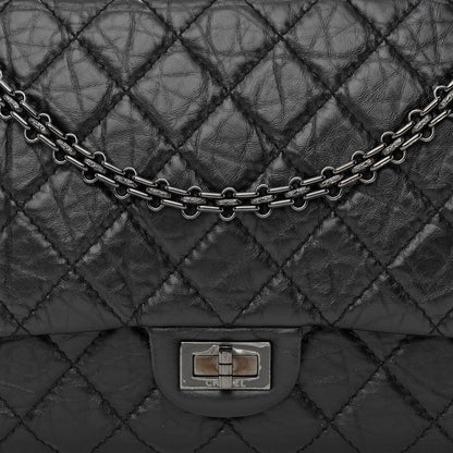 Chanel Aged Calfskin Quilted 2.55 Reissue 226 Flap So Black 8 of 11