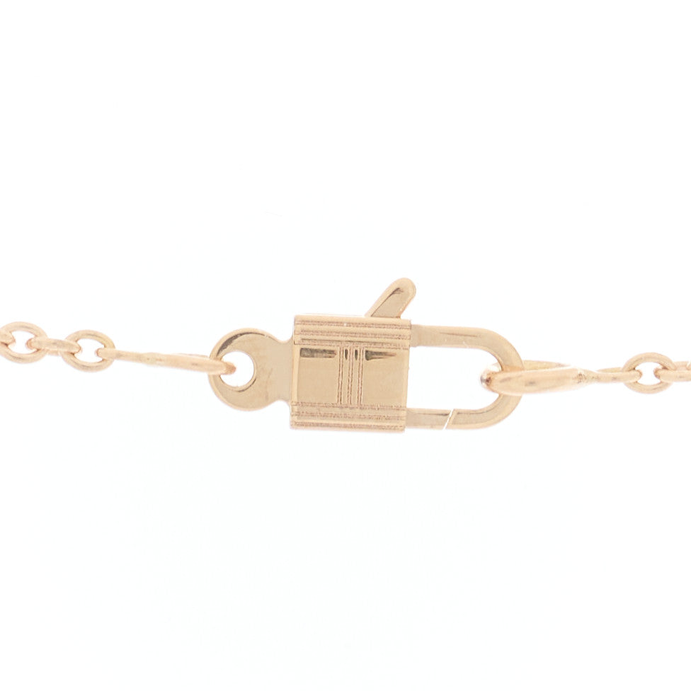 18K Rose Gold Diamond Kelly Amulettes Pendant Necklace