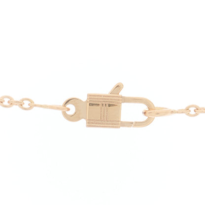 Hermes 18K Rose Gold Diamond Kelly Amulettes Pendant Necklace 4 of 5