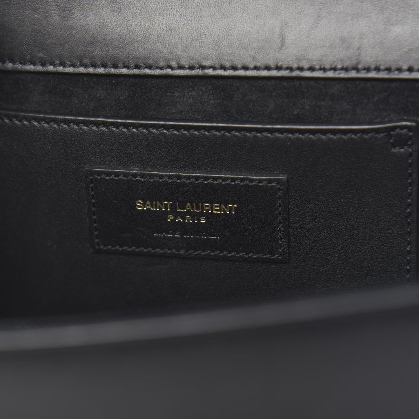 Smooth Calfskin Medium Classic Monogram Kate Tassel Satchel Black