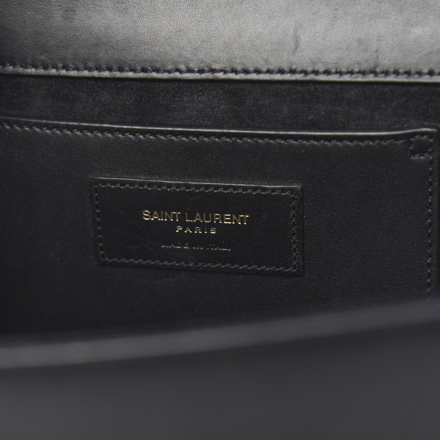 Saint Laurent Smooth Calfskin Medium Classic Monogram Kate Tassel Satchel Black 6 of 13