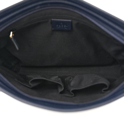 Gucci GG Plus Monogram Medium Flat Messenger Bag Navy 5 of 10