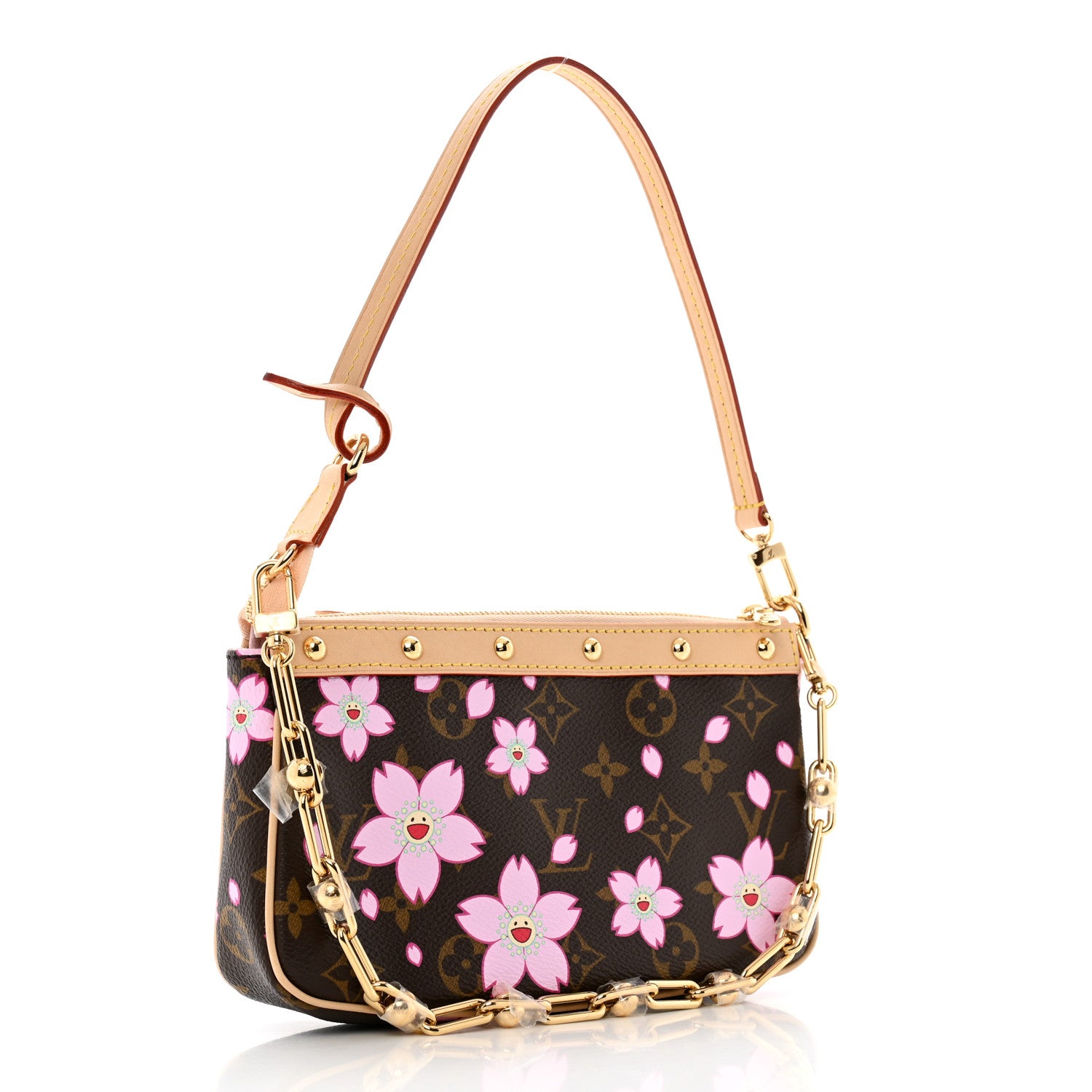 Louis Vuitton LV X TM Monogram Pochette Accessories Sakura Brown 3 of 11