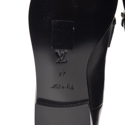 Louis Vuitton Calfskin Prime Time Flat Ankle Boots 37 Black 6 of 7