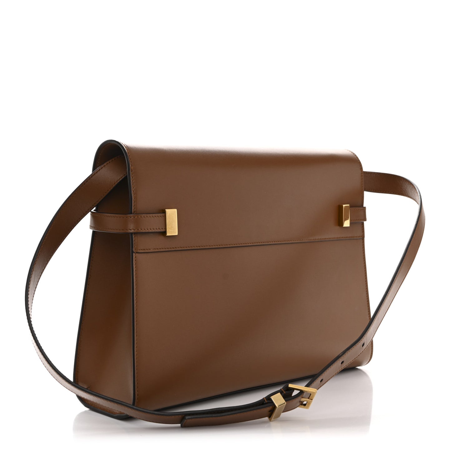Smooth Calfskin Manhattan Shoulder Bag Brick