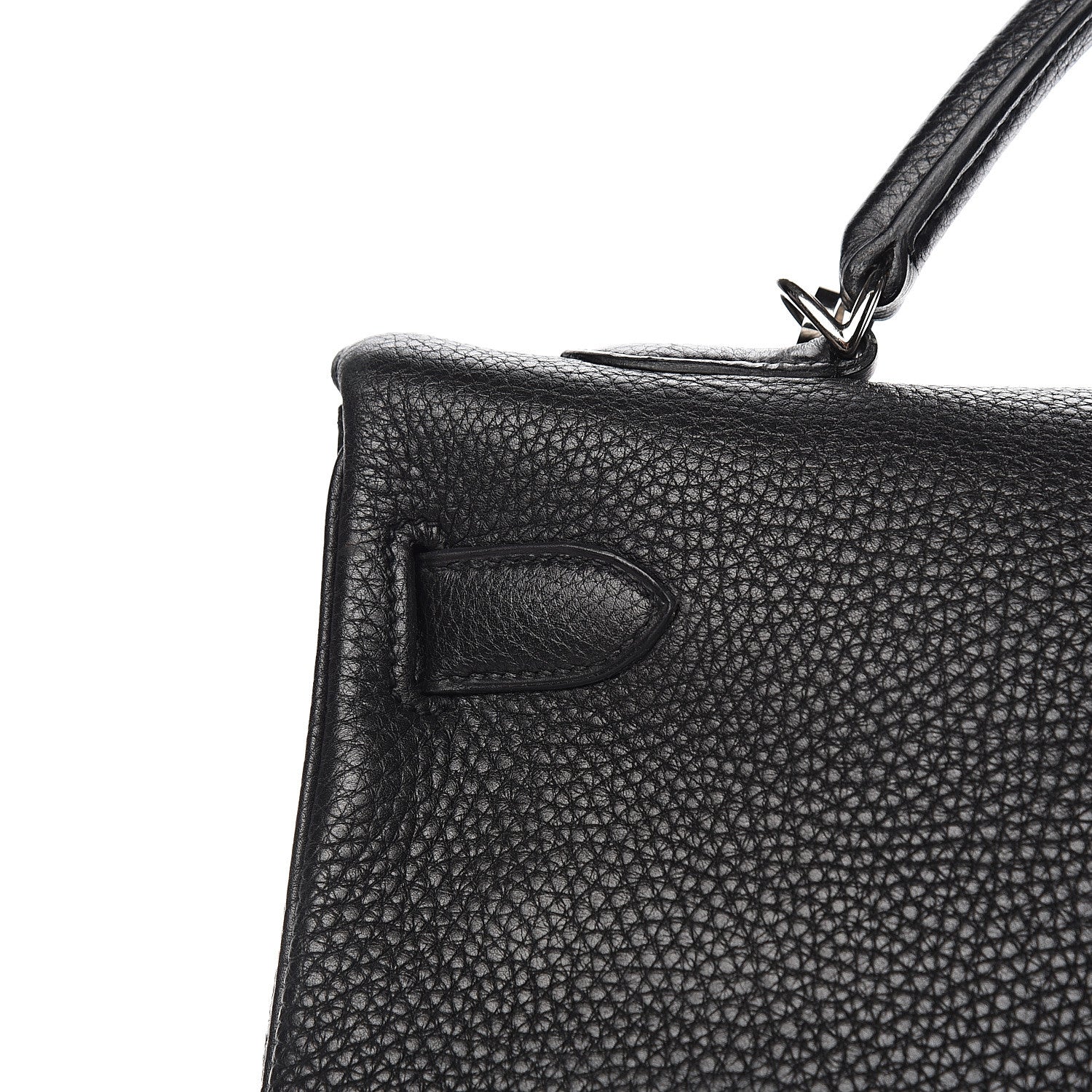 Hermes Taurillon Clemence Retourne Kelly 40 Black 31 of 34