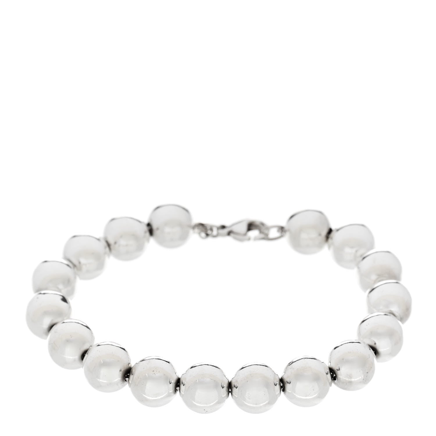 Tiffany Sterling Silver 10mm HardWear Ball Bracelet 1 of 4