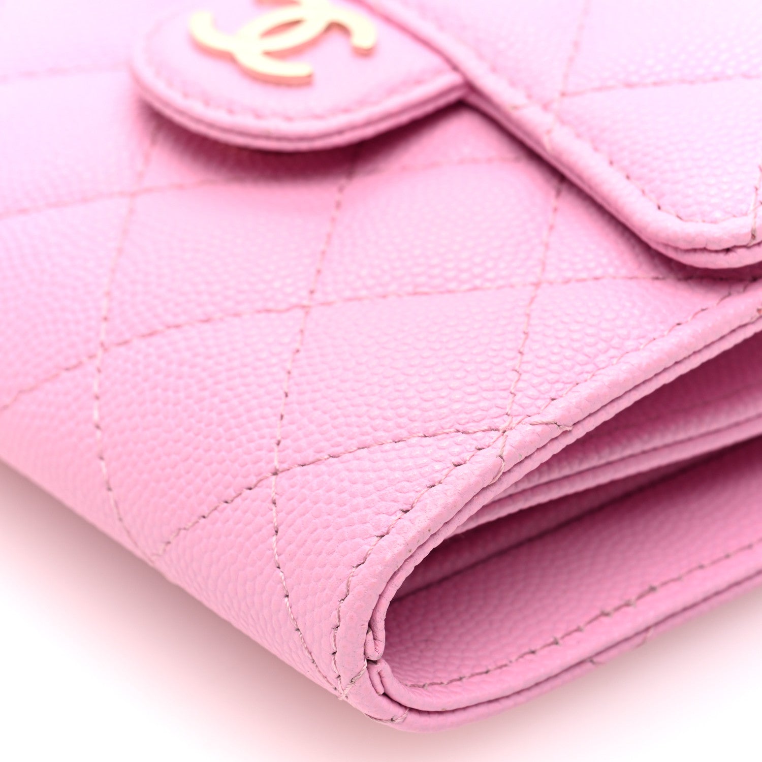 Chanel Caviar Quilted Clutch With Chain Bag Pink 11 of 12