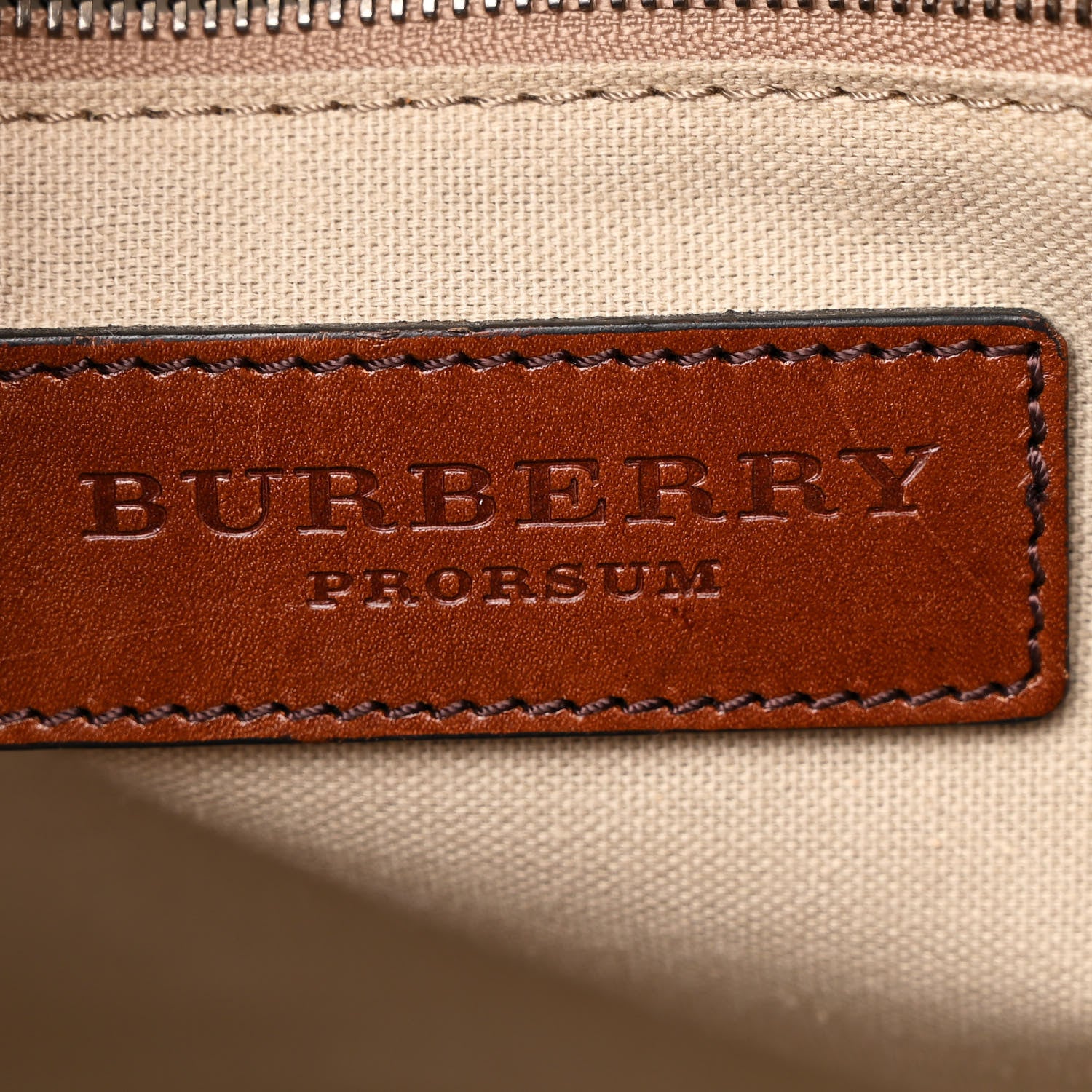 Burberry Prorsum Buffalo Raffia Tote Dark Tan 6 of 15