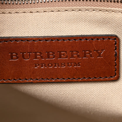 Burberry Prorsum Buffalo Raffia Tote Dark Tan 6 of 15