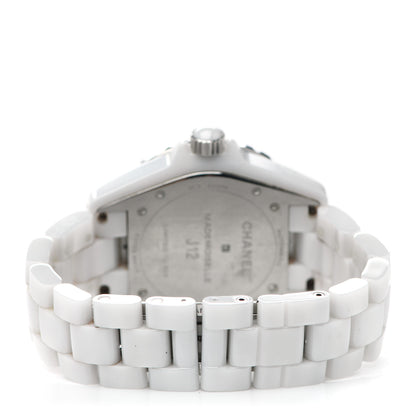 Chanel Stainless Steel Ceramic 38mm J12 Limited Edition Mademoiselle Automatic Watch White 3 of 5