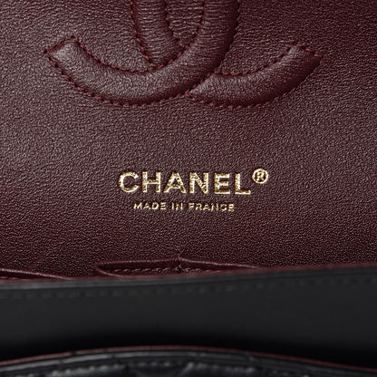 Chanel Lambskin Quilted Medium Double Flap Black 6 of 9