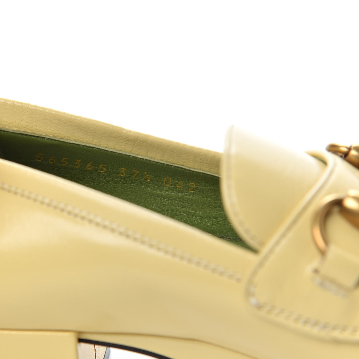 Goatskin Houdan Platform Loafers 37.5 Burro