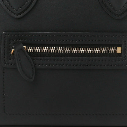 Celine Smooth Calfskin Nano Luggage Black 9 of 11