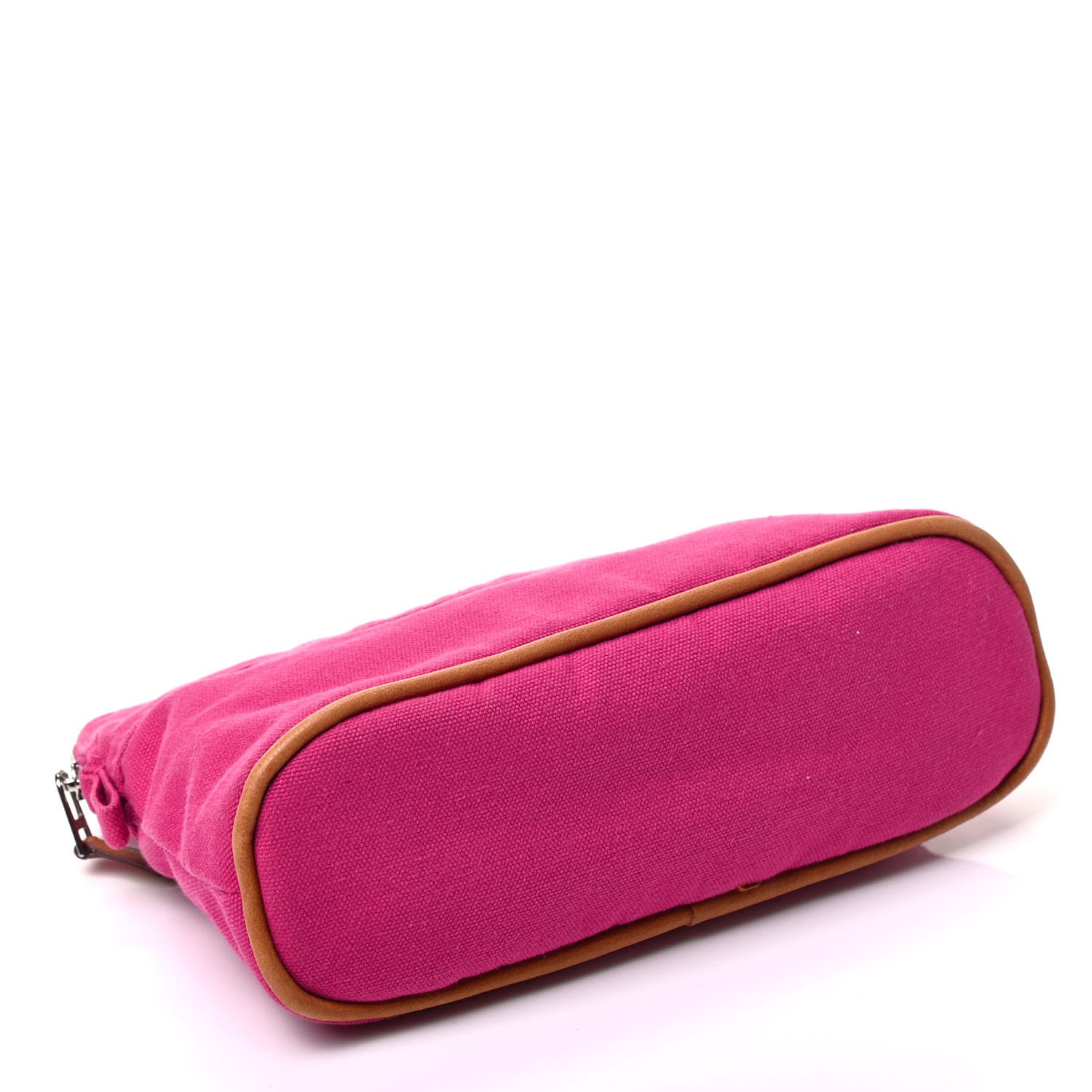 Hermes Cotton Canvas Mini Bolide Travel Cosmetic Pouch 4 of 6