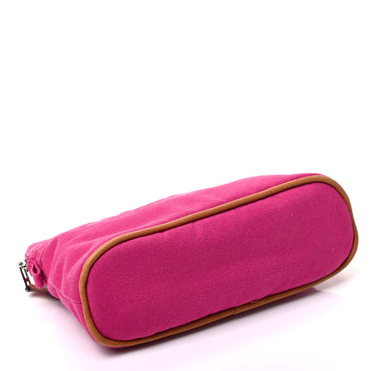 Hermes Cotton Canvas Mini Bolide Travel Cosmetic Pouch 4 of 6
