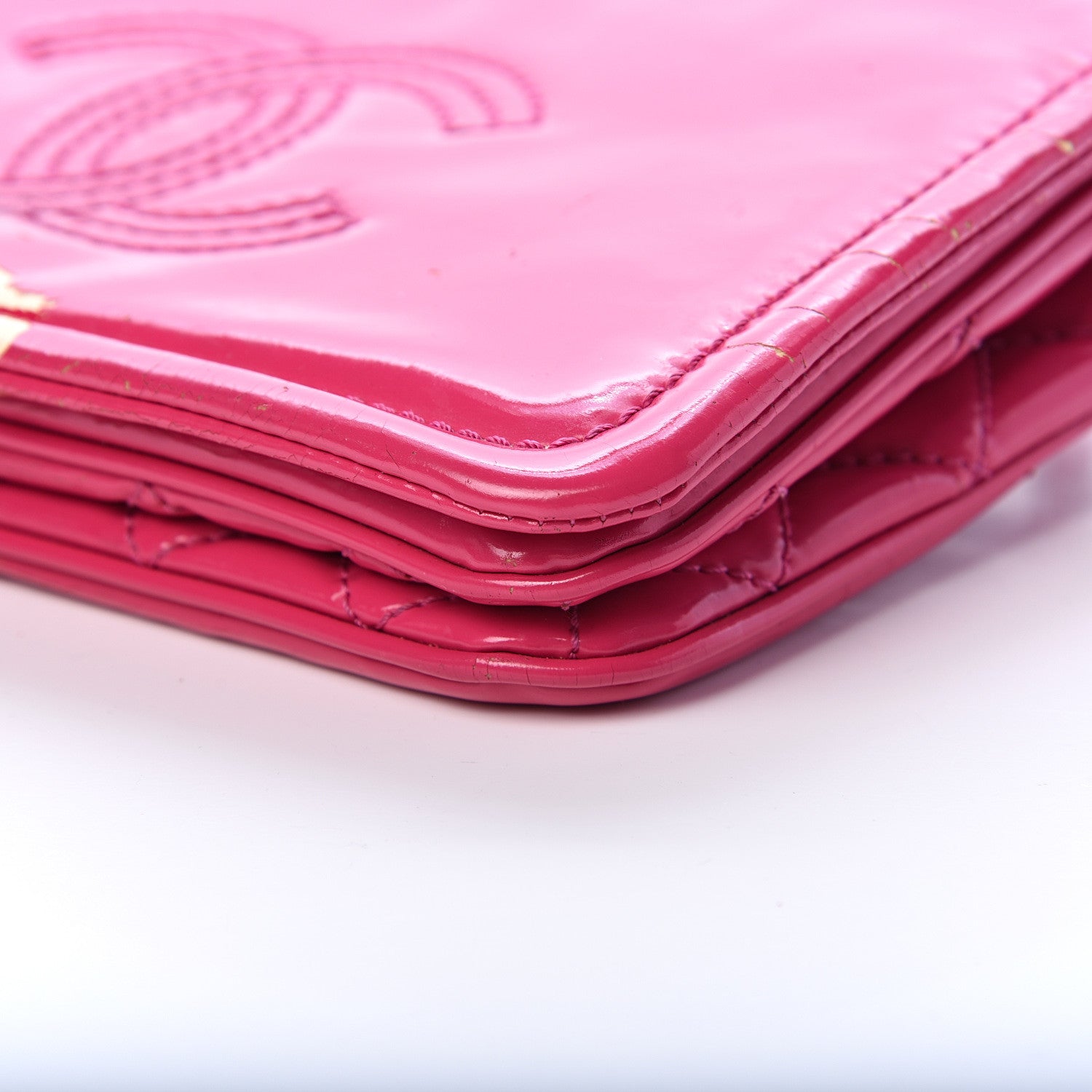 Chanel Glazed Calfskin Small Lipstick Flap Bag Fuchsia 14 of 20