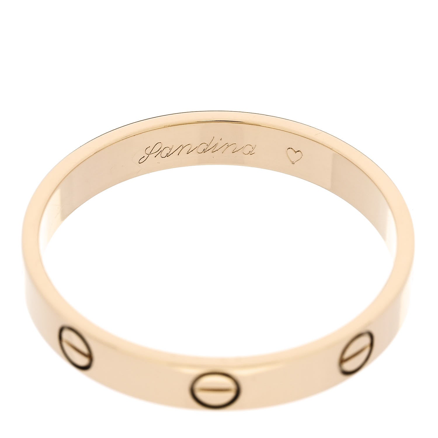 Cartier 18K Yellow Gold 3.5mm LOVE Wedding Band Ring 64 10.75 5 of 5