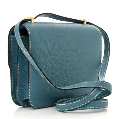 Hermes Epsom Constance 18 New Blue Jean 4 of 13