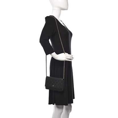 Chanel Caviar Quilted Wallet On Chain WOC Black 2 of 13