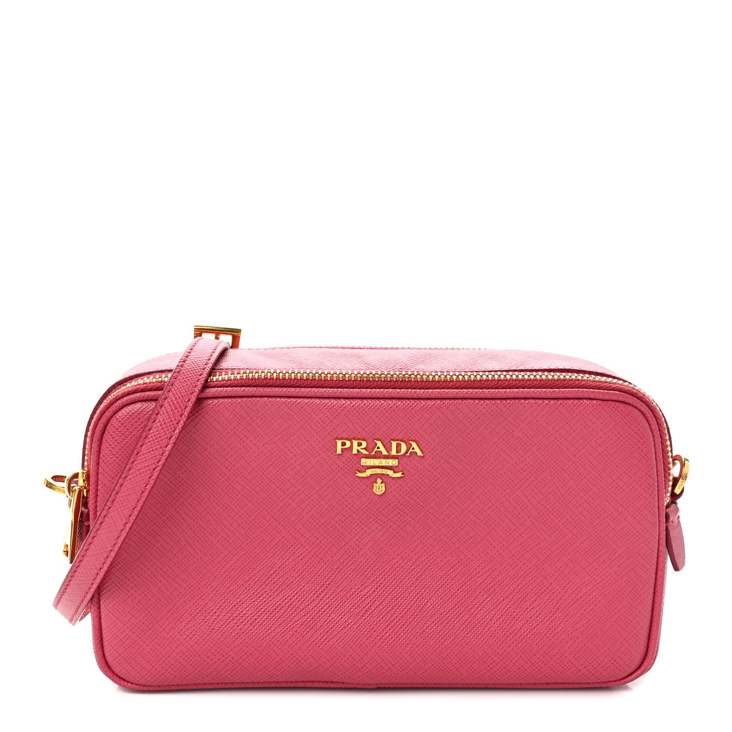 Prada Saffiano Mini Camera Crossbody Peonia 1 of 8