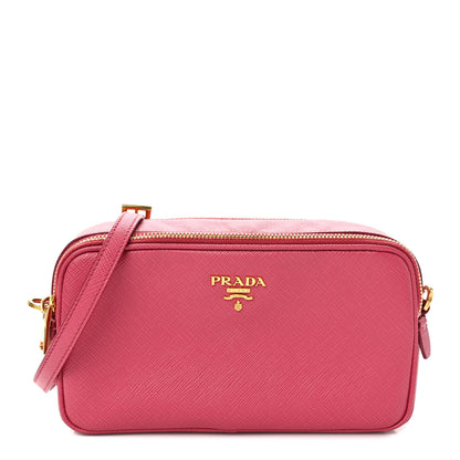 Prada Saffiano Mini Camera Crossbody Peonia 1 of 8