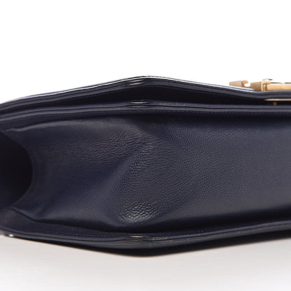 Chanel Caviar Quilted Medium Boy Flap Dark Blue 13 of 15