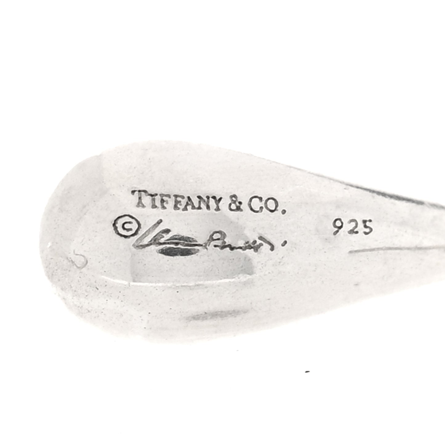 Sterling Silver Elsa Peretti Teardrop Earrings