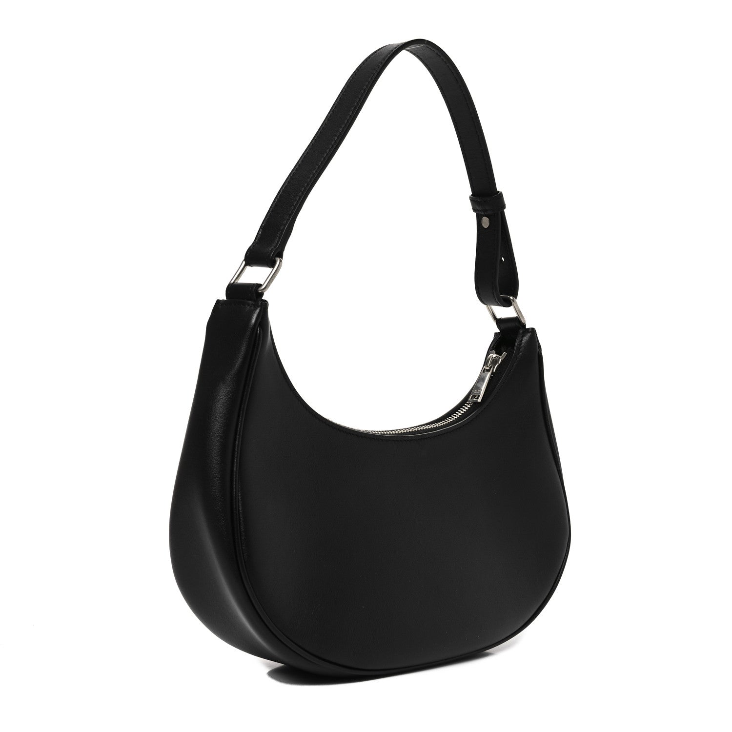Celine Calfskin Ava Logo Shoulder Bag Black 2 of 9