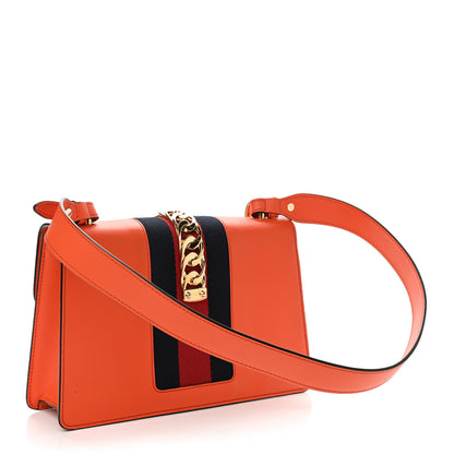 Gucci Calfskin Small Sylvie Shoulder Bag Orange 3 of 12