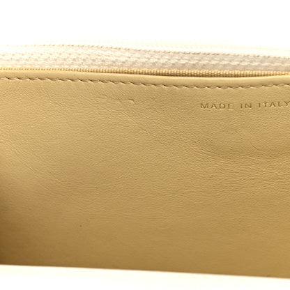 Chanel Printed Goatskin Quilted Chanel 19 Wallet On Chain WOC White Multicolor 13 of 14