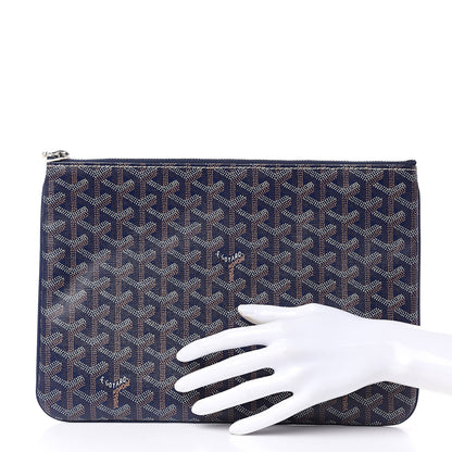 Goyard Goyardine Senat Pochette MM Navy 2 of 9