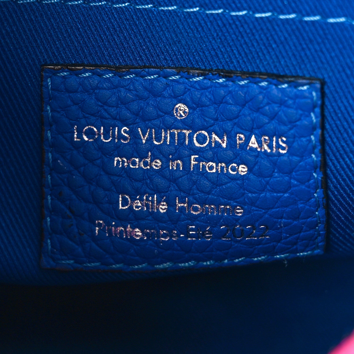 Louis Vuitton Taurillon Illusion Mini Soft Trunk Bleu Rose 6 of 8