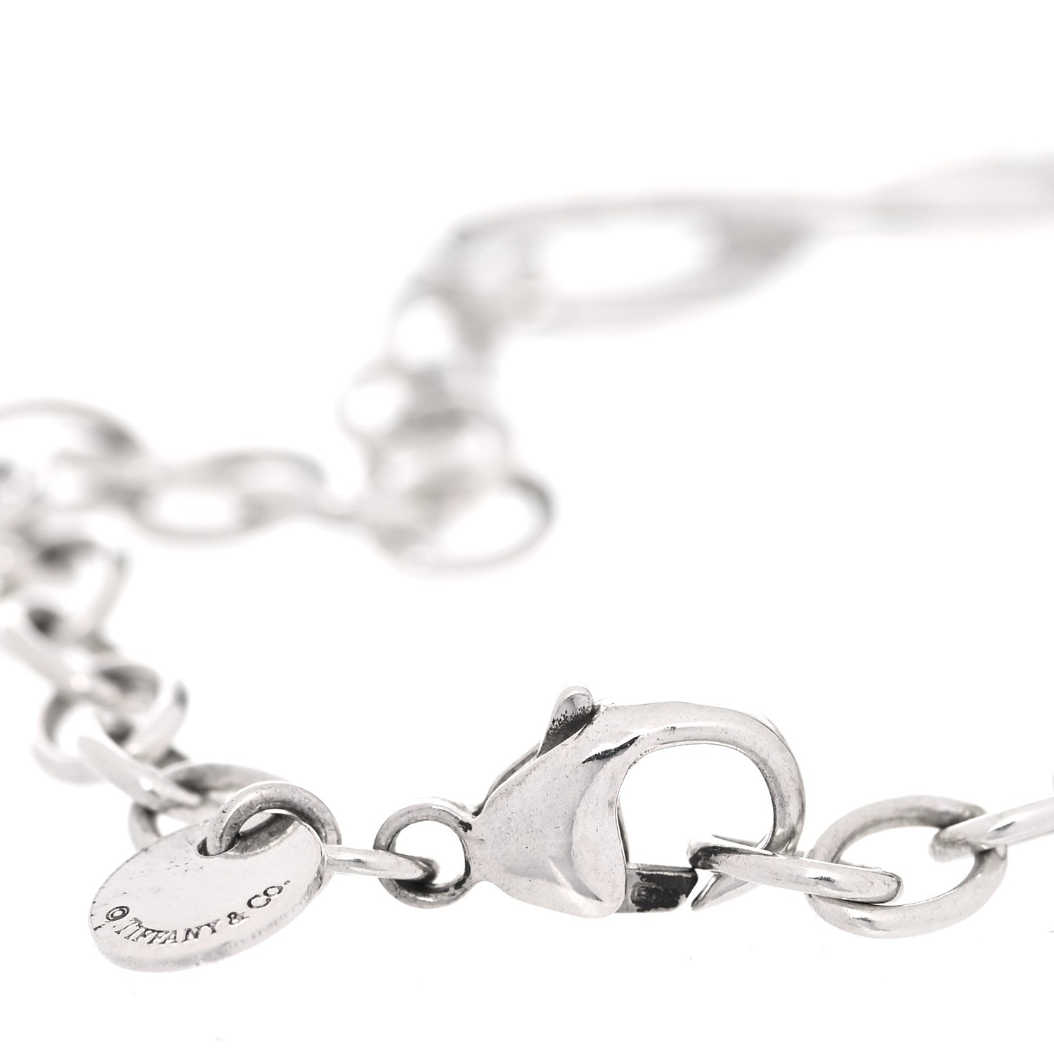 Tiffany Sterling Silver Infinity Chain Bracelet 4 of 5