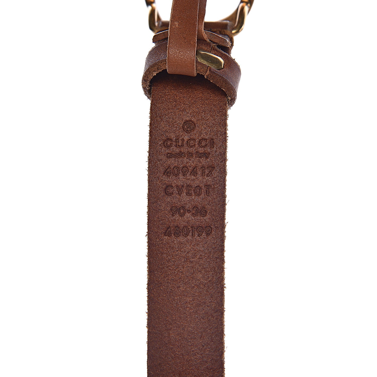 Gucci Faded Calfskin Double G 20mm Belt 90 36 Cuir 4 of 6