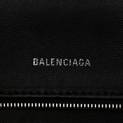 Balenciaga Coated Canvas BB Monogram Small Hourglass Top Handle Bag Black Grey 6 of 10