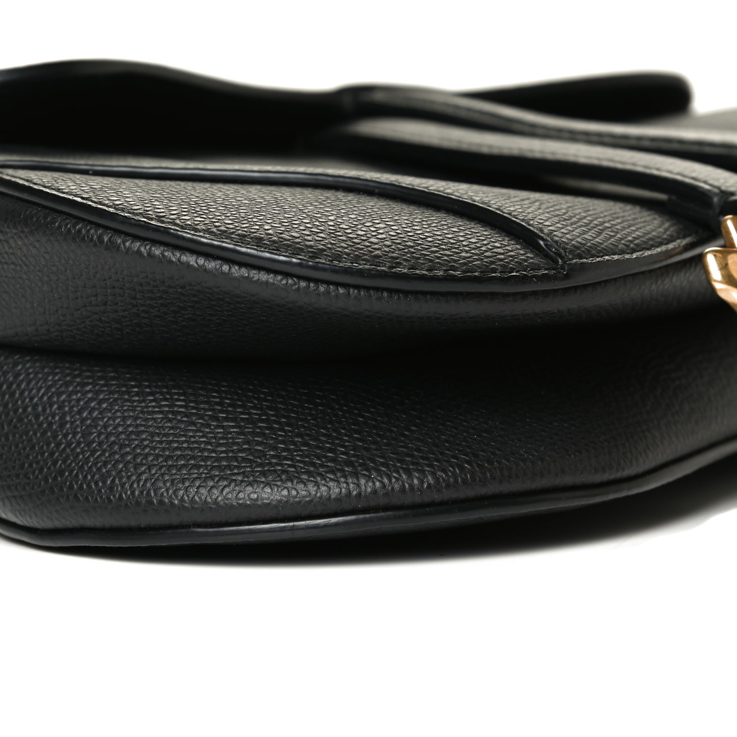 Christian Dior Grained Calfskin Mini Saddle Bag Black 9 of 15